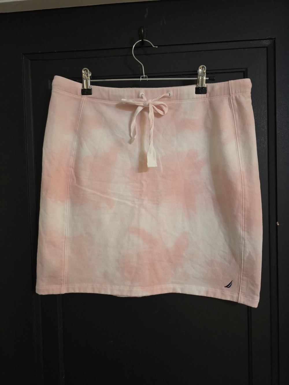 Nautica Pink Tie-Dye Drawstring Cotton Skirt